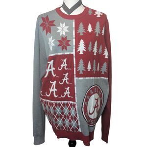 Forever Collectibles Alabama Crimson Tide Holiday Ugly Christmas Sweater XL